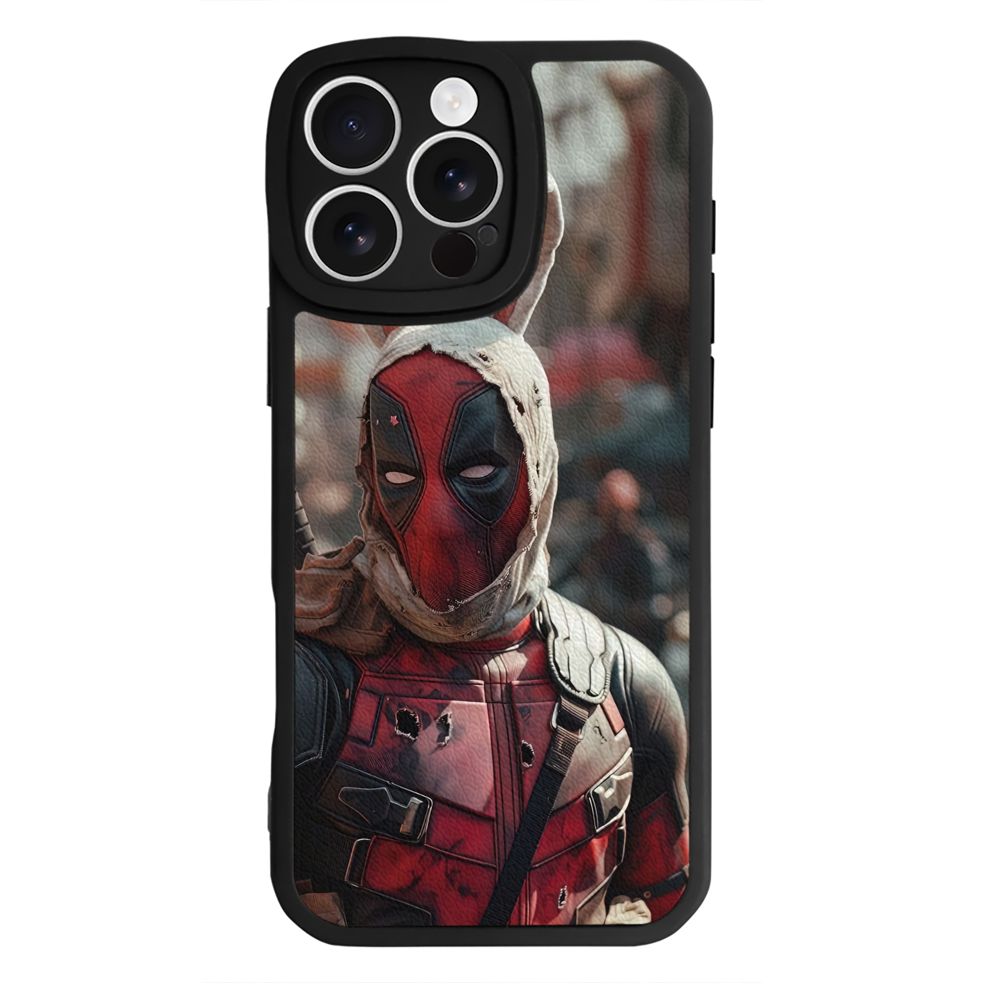 （画像用） Deadpool デッドプール 【iPhone 16シリーズ対応】シリコンスマホケース（レザー調） 材質：シリコン